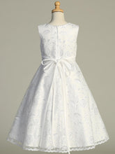 Liliana Lace Dress - Elegant White Communion & Flower Girl Dress